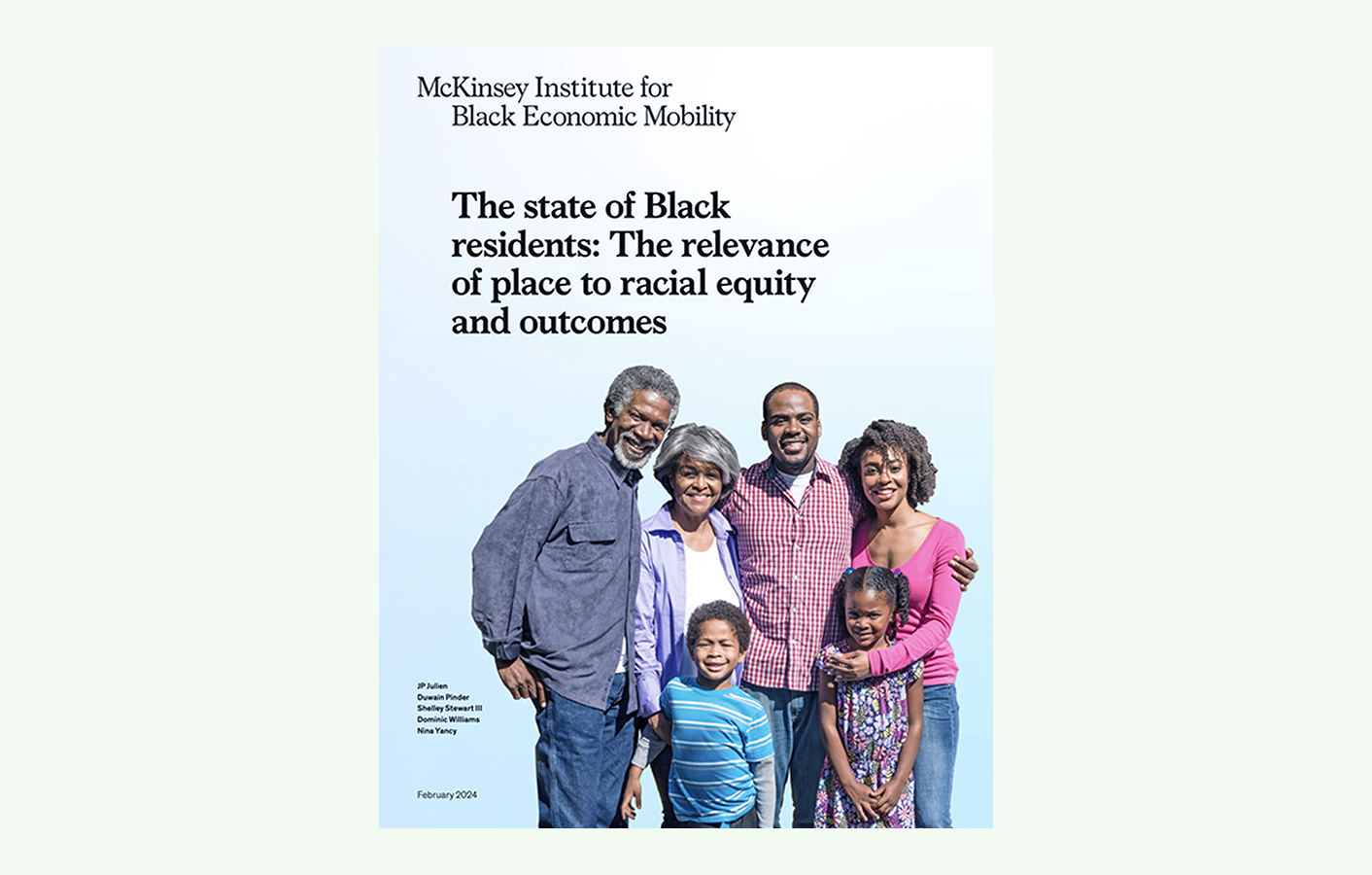 The State of Black Residents: The Relevance of Place to Racial Equity and Outcomes